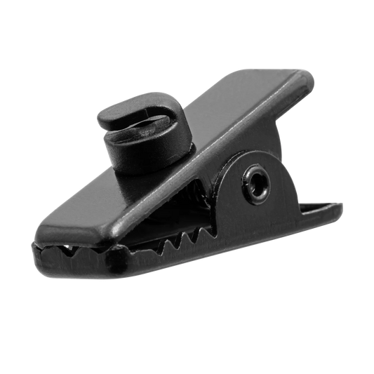 N-ear: Black Metal Covert Earpiece Clip W. Cable Guide