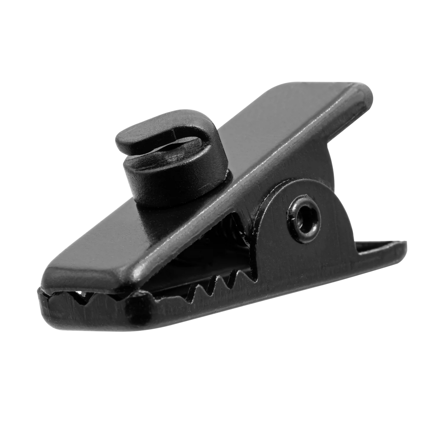 N-ear: Black Metal Covert Earpiece Clip - attaches to braided cable NOT wire