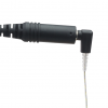 2-Wire Braided Fiber Cord PTT, noise-canceling Mic. with Female 3.5mm Port