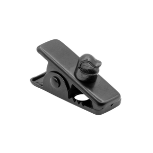 N-ear: Black Metal Covert Earpiece Clip W. Braided Fiber Cable Guide