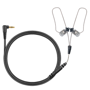 N-ear: 360® Flexo Dynamic Dual Radio Earpiece w. Braided Fiber