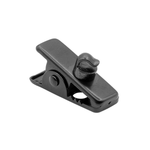 N-ear: Black Metal Covert Earpiece Clip W. Braided Fiber Cable Guide