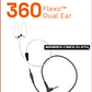 N•EAR 360 FLEXO™ BRAIDED FIBER CLOTH™ DUAL EAR EARPIECE
