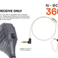 N-ear: 360™ FLEXO DYNAMIC™ SINGLE EAR EARPIECE - BRAIDED CABLE